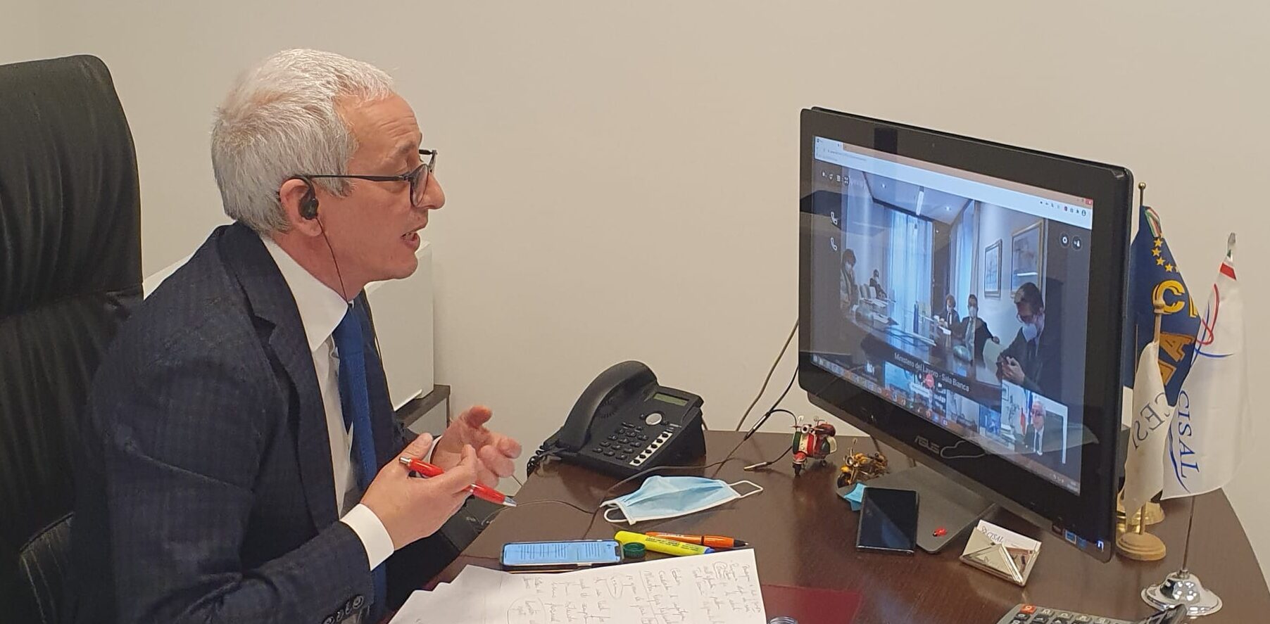 Copertina di: Vaccini e sicurezza nei luoghi di lavoro, positivo confronto con i ministri Orlando e Speranza